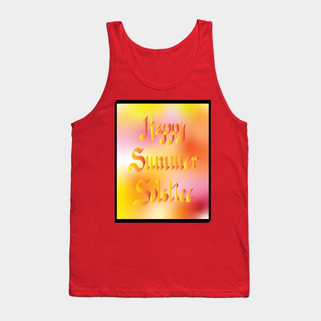 Happy Summer Solstice Tank Top by Barschall